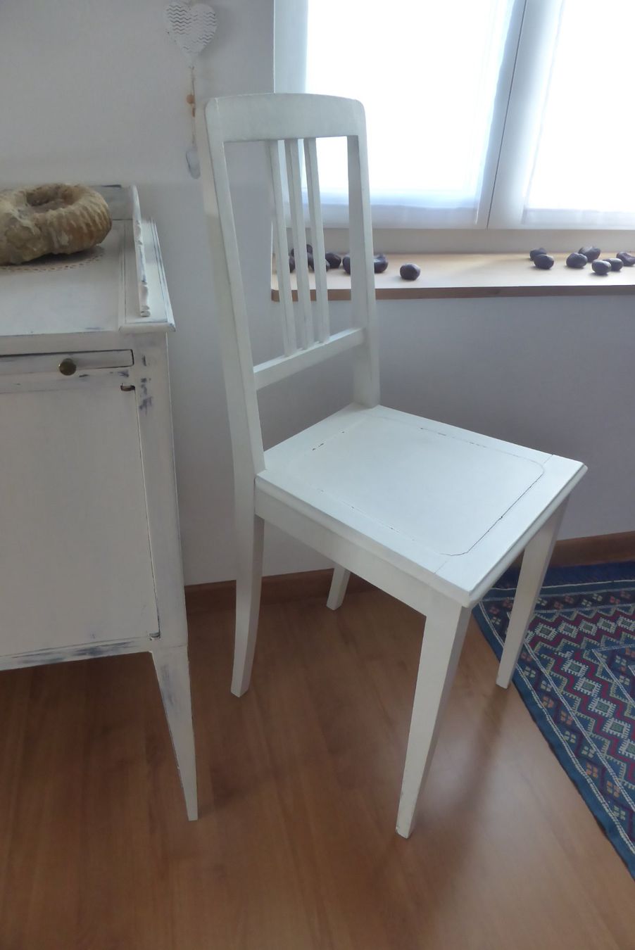 Sedie: Jugendstil Stuhl, weiss - Shabby chic – Usato da Brunnadern venduto da vapiano 6