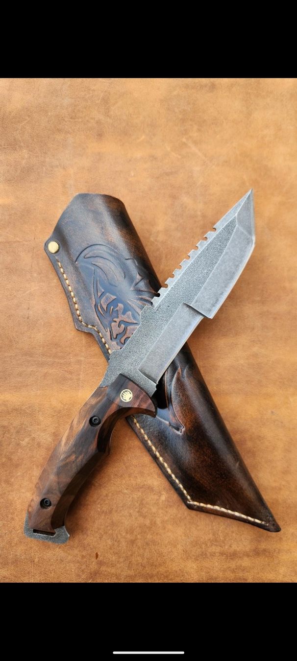 Accessori: Jagdmesser & Bushcraft  mit Lederscheide – Nuovo (secondo la descrizione) da Buchs AG venduto da dda_b5lw 3