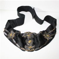 Antiker Seidengürtel, Jugendstil Gürtelschliesse, Tracht