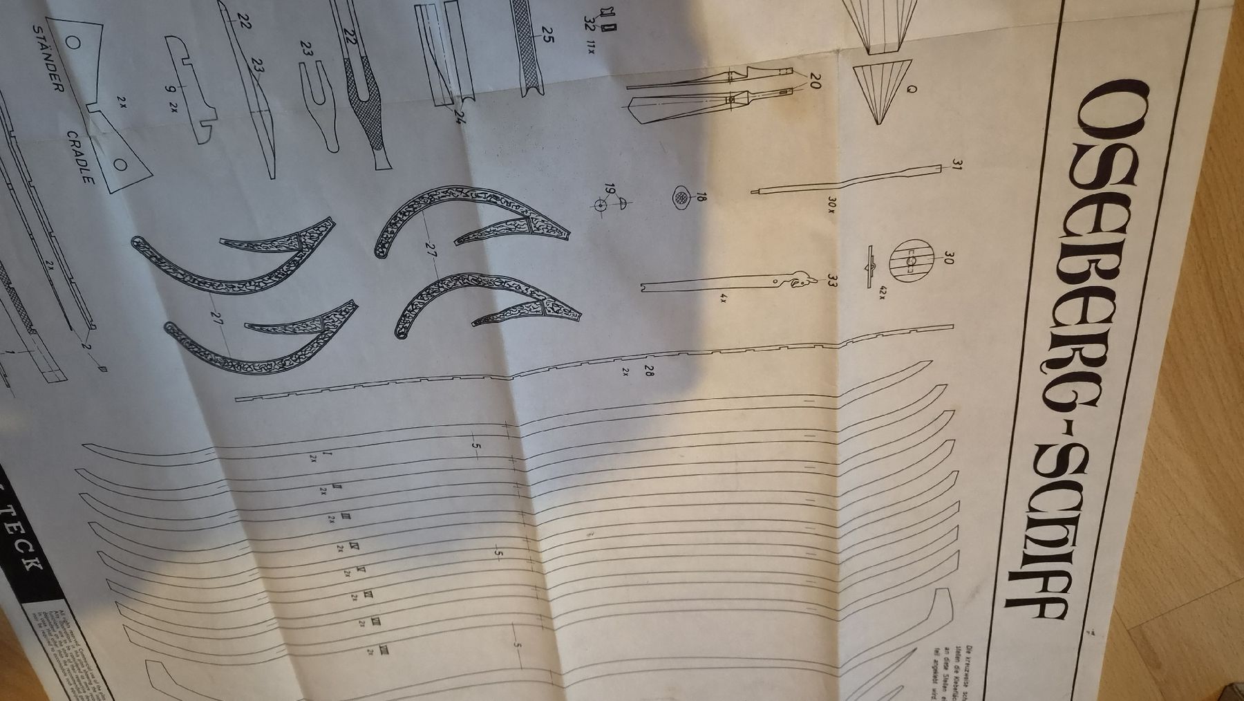 Graupner Documenti: Bauplan Graupner Oseberg-Schiff Nr. 2099 Bogen 2 – Usato da Kölliken venduto da MissesBossTop1 3