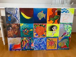 Gemälde aus Acrylfarbe sehr - Spezielles Bild 120x80 cm