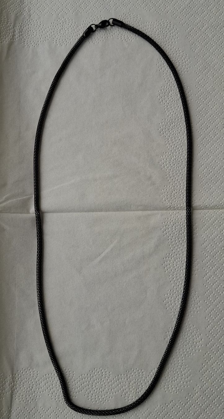 Catenine: Schwarze Mesh-Kette, Edelstahl – Nuovo (secondo la descrizione) da Dietikon venduto da Hirschkopf 5