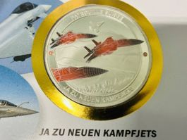 Patrouille Suisse  Numisbrief versilberte Medaille 2020