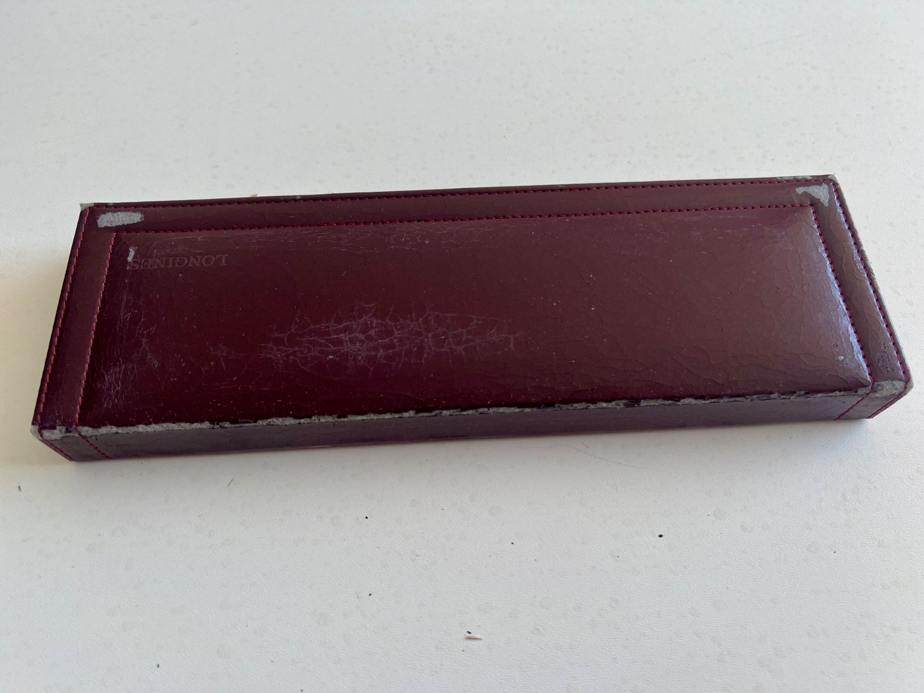 Longines Uhren: LONGINES vintage long burgundy box + original outerbox – Gebraucht aus Mont-sur-Lausanne von vmi_ym5l 3