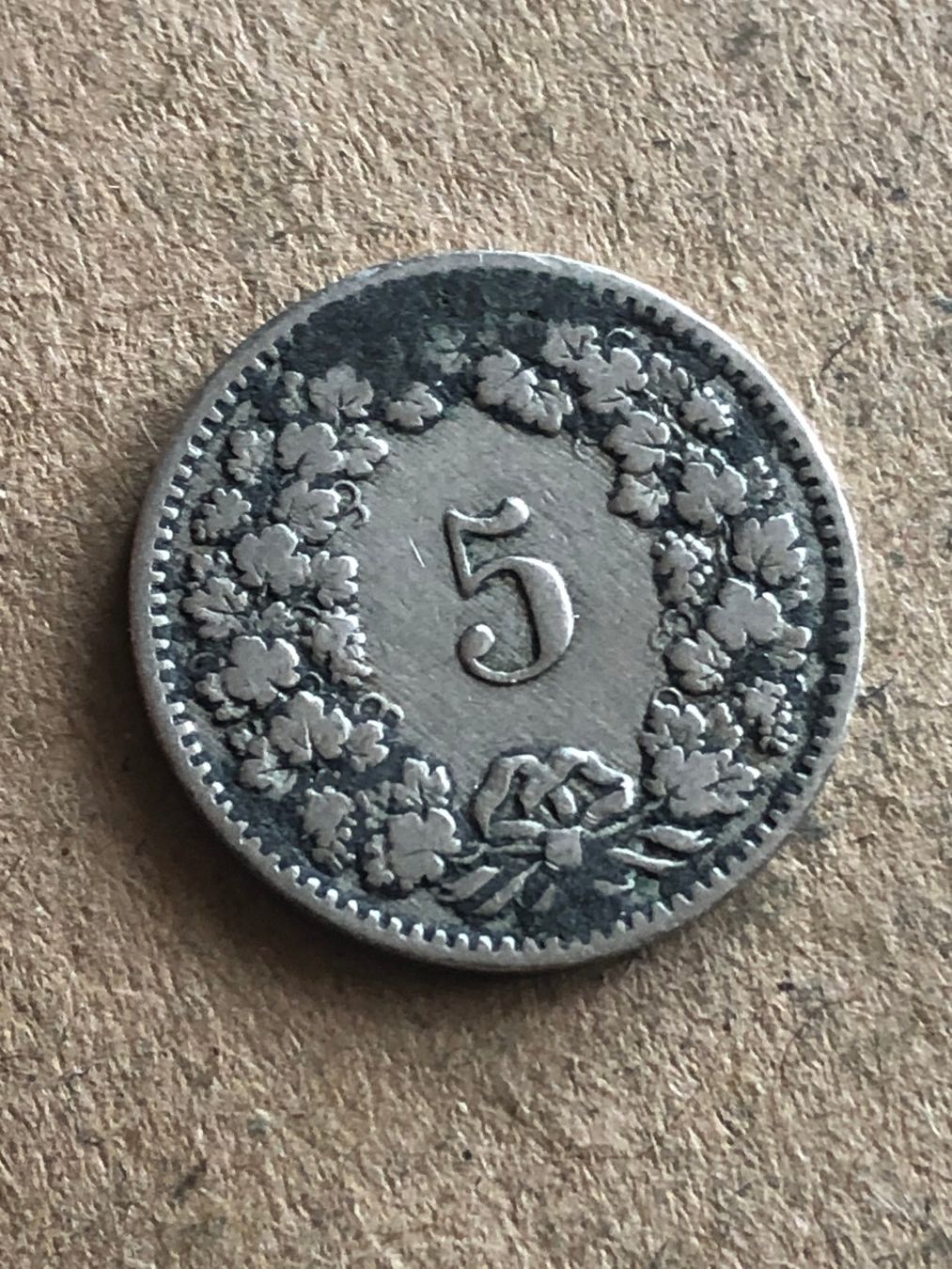 Alle Münzen: 5 Rp. 1891 – Gebraucht aus Schötz von Odpa 1