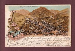 Saluto da BELLINZONA - 1898 - Litho Schlumpf