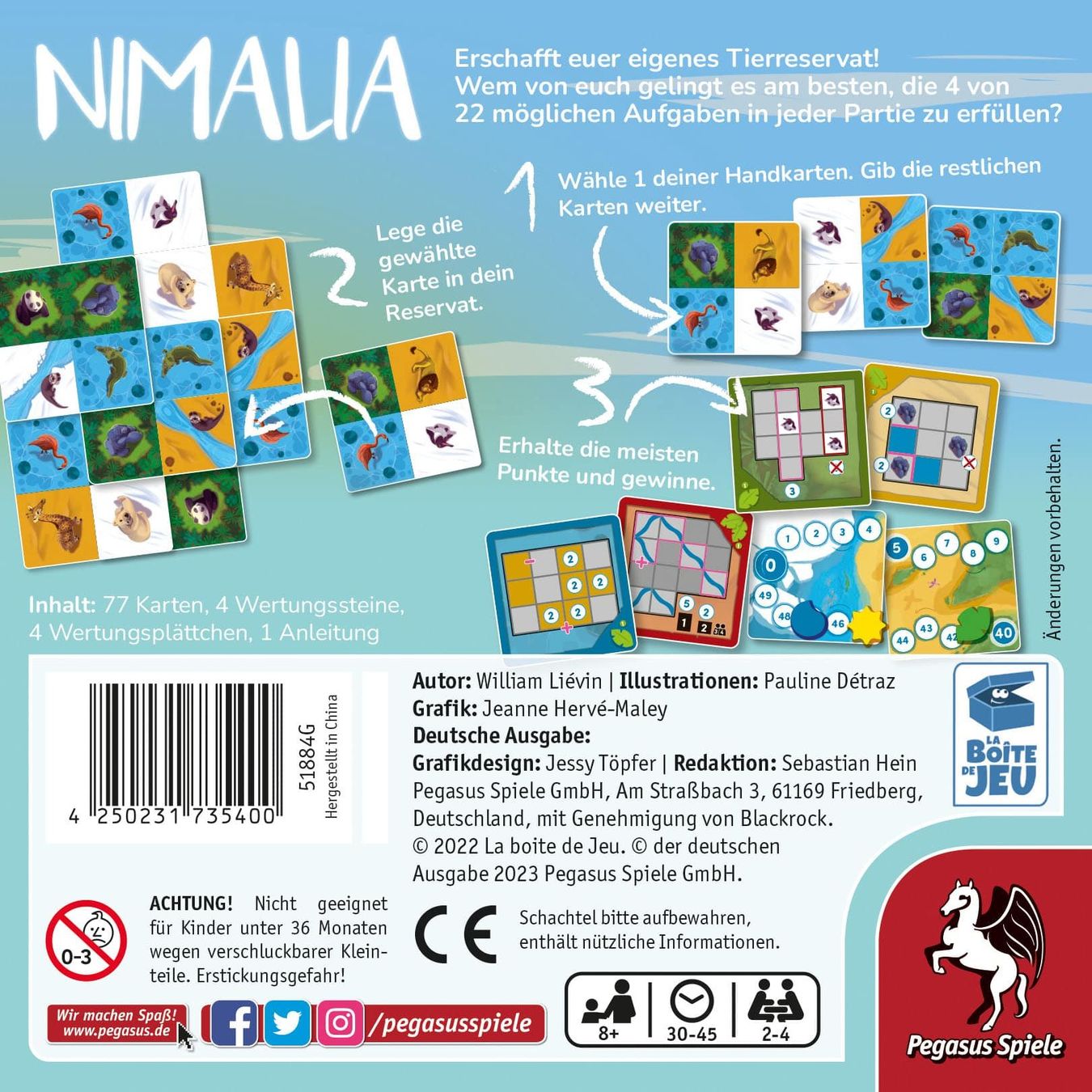 Pegasus Spiele Spiele: Spiel Nimalia – Neu und originalverpackt aus Uster von Ludit 1