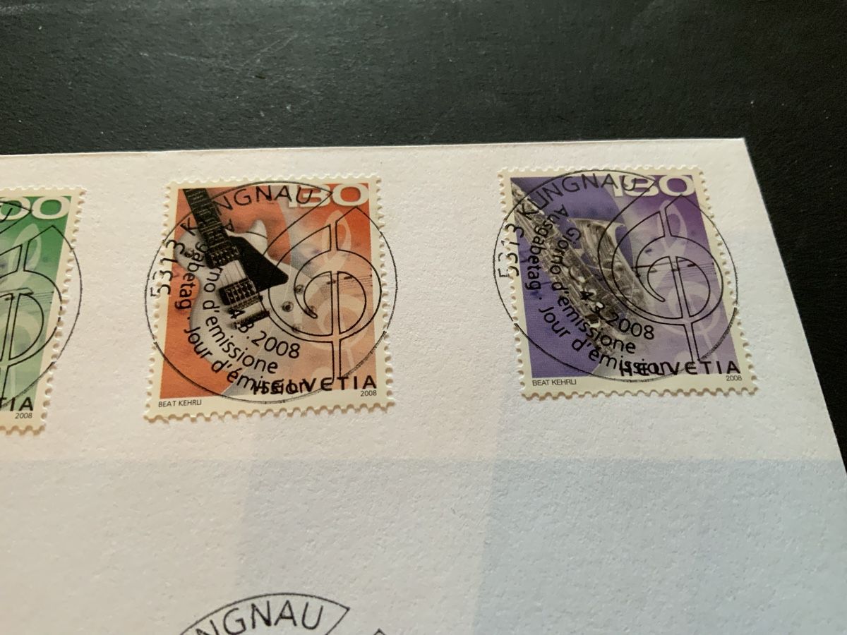 Tutti i francobolli: 2008 MUSIK FDC VOLL EINWANDFREI – Usato da Beinwil am See venduto da Ricri 1