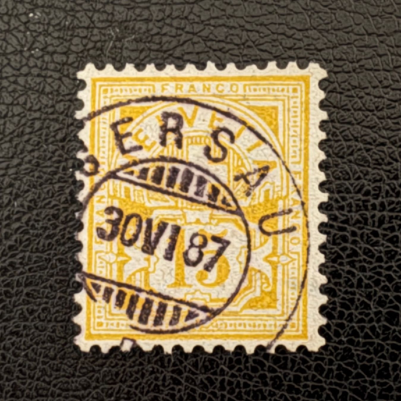Alle Briefmarken: Ziffermuster 1882, Nr. 63A, gestempelt – Gebraucht aus Stallikon von HILDECH1 1