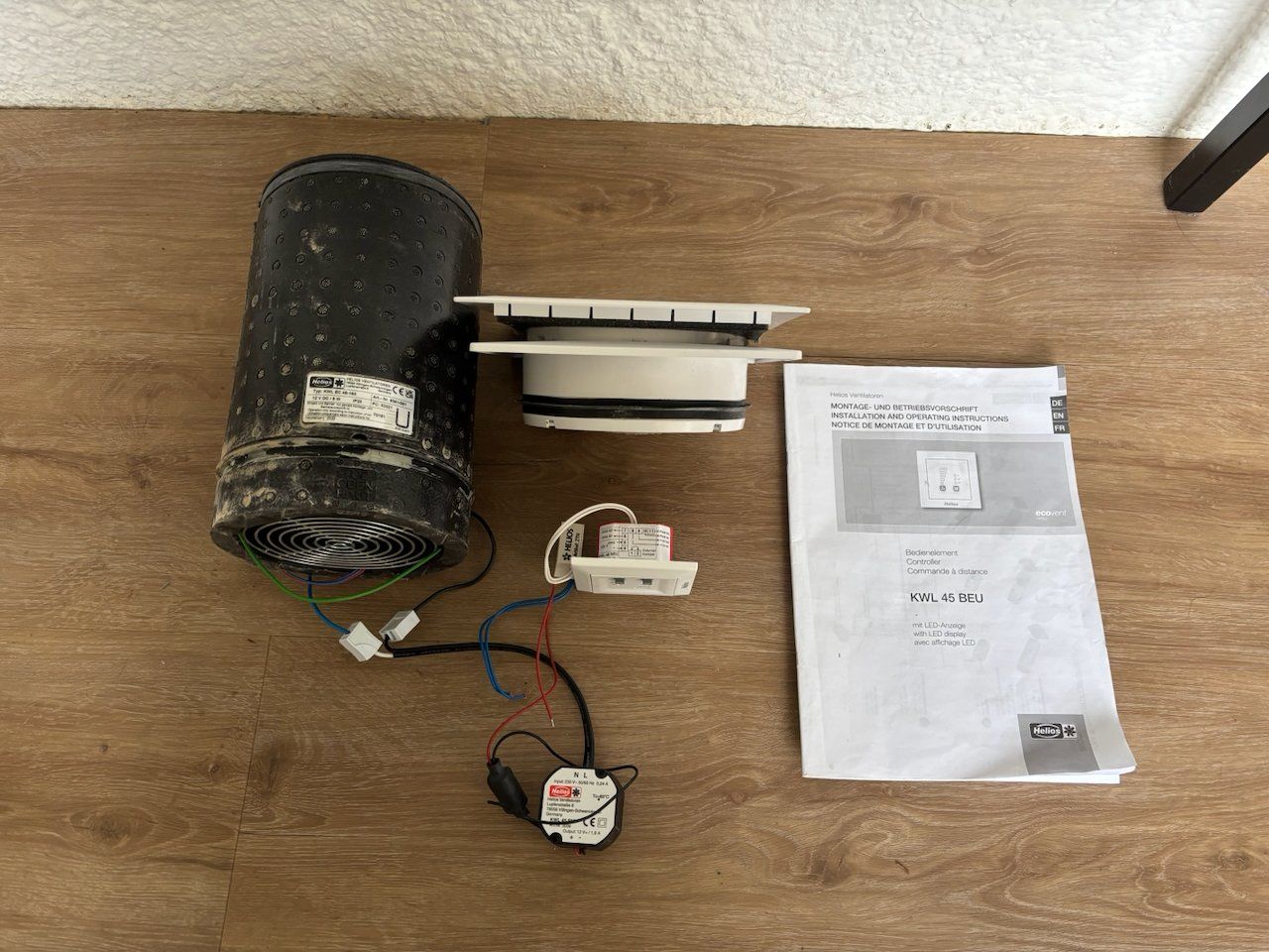 Helios Ventilatori: Helios KWL 45 Kontrollierte Wohnraumlüftung – Usato da Zürich venduto da mvz 1
