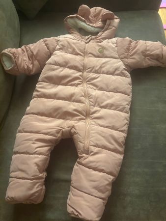Schneeanzug rosa Grösse 68 wie neu