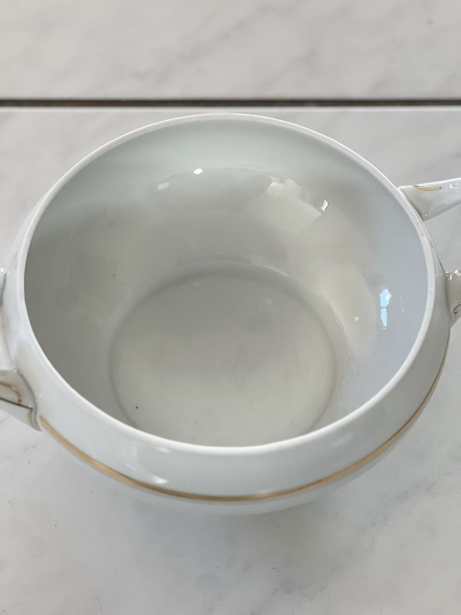 Ciotole: Suppenterrine, Weiss mit Goldrand – Usato da Niederhasli venduto da Hacla 2