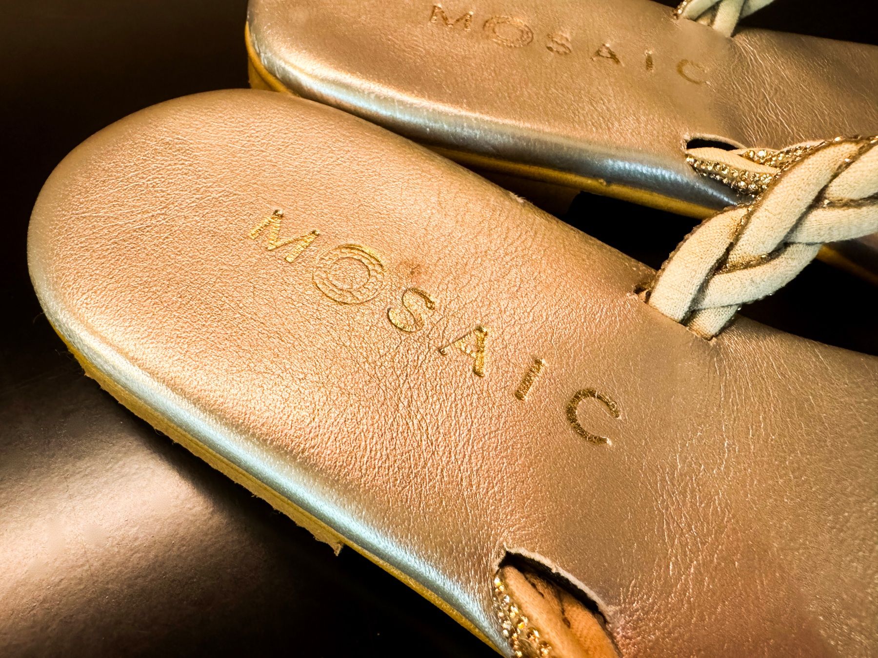 Damenschuhe: Sandalen mit Swarovski - Kristallen – Gebraucht aus Zürich von gregart 5