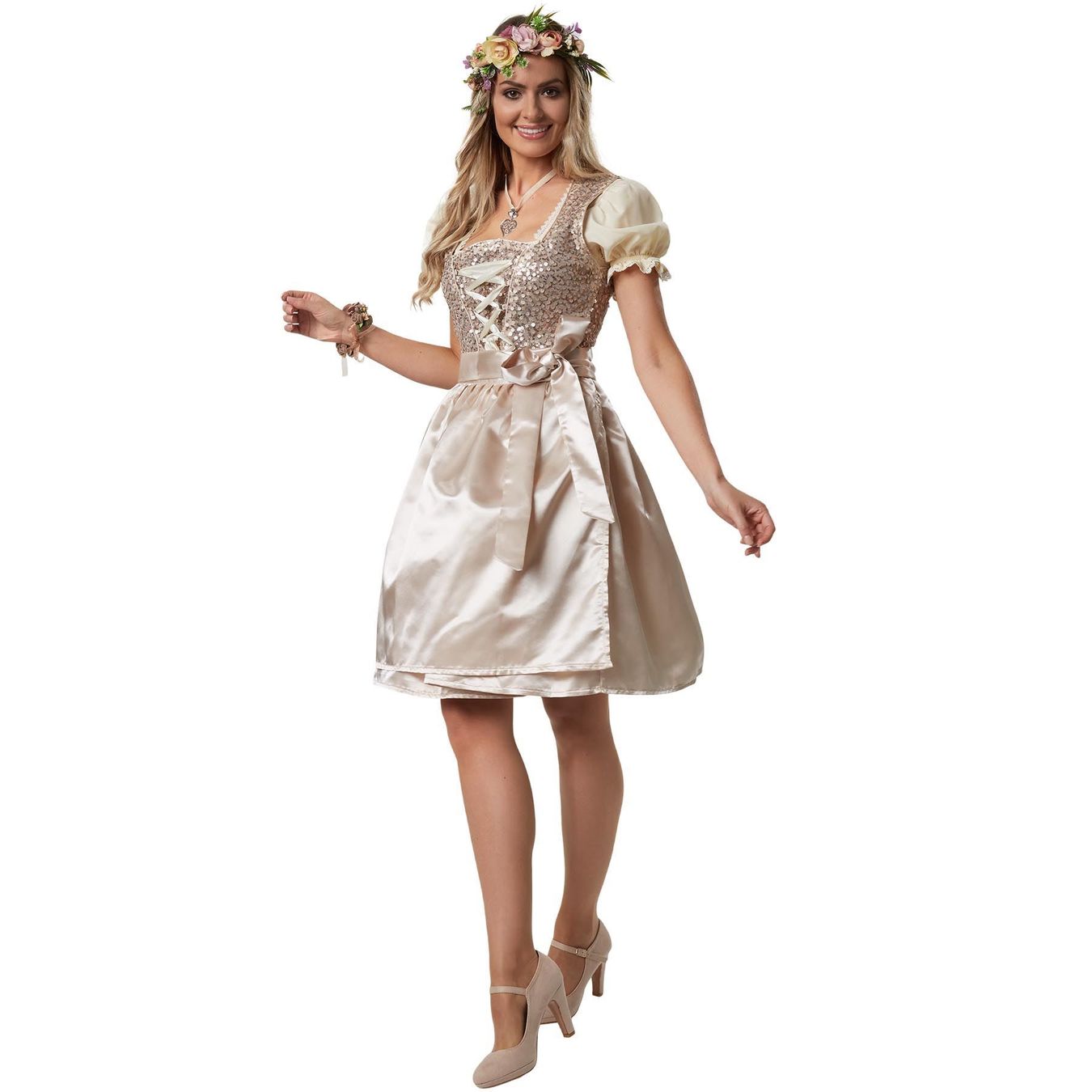 Kostüme: Damen Mini Dirndl Trachtenkleid Größe S – Neu (gemäss Beschreibung) aus Murten von Roland.Kemmer.AG