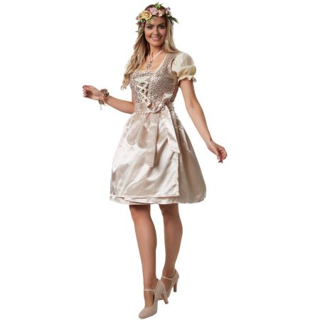 Damen Mini Dirndl Trachtenkleid Größe S