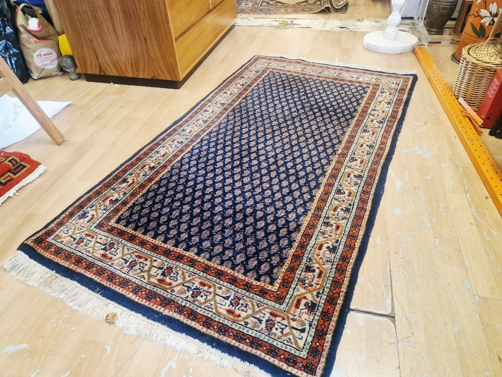 Tappeti: Orientteppich blau mit Muster – Usato da BERN venduto da Intarsia