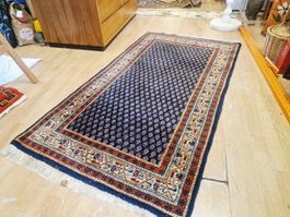 Orientteppich blau mit Muster