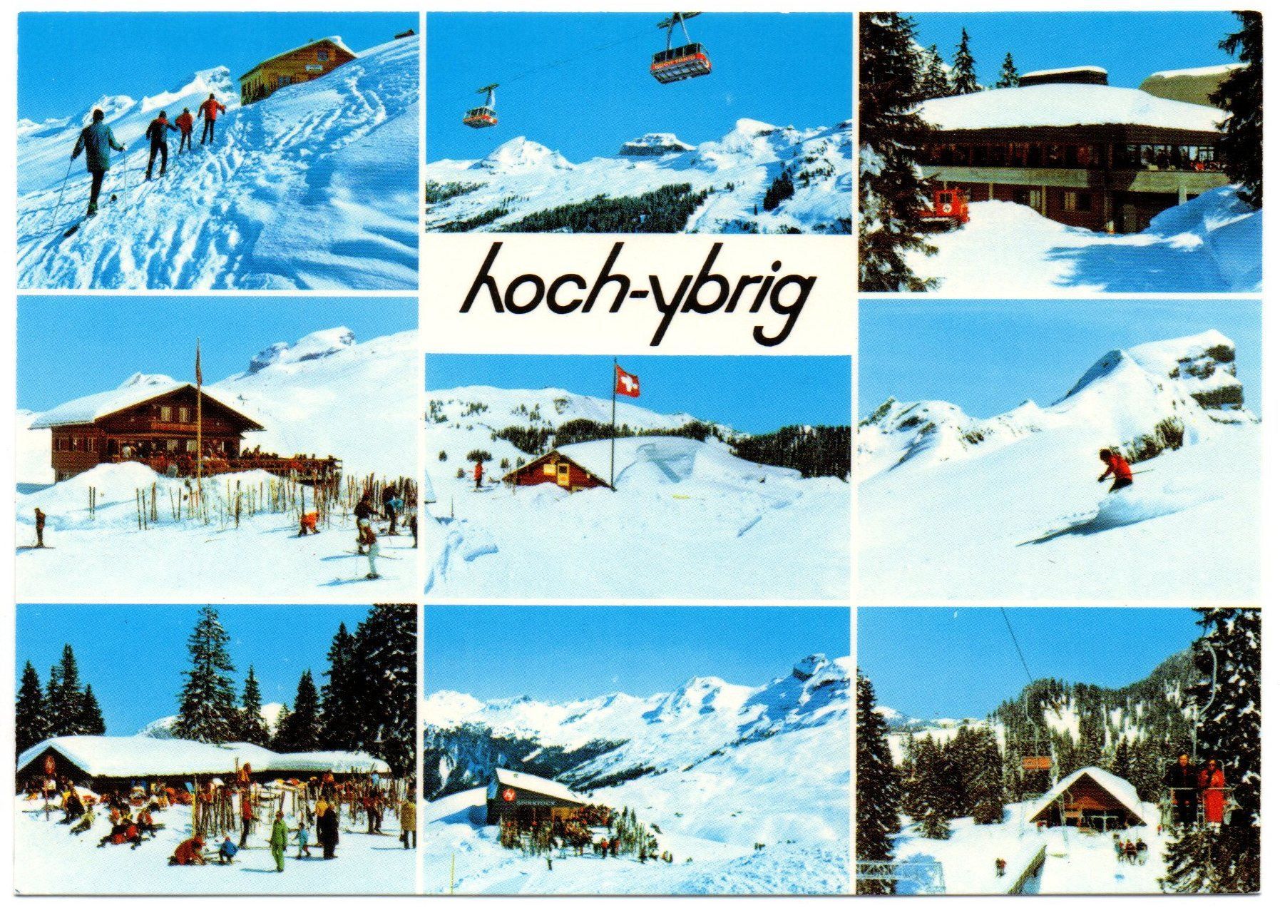 Cartes postales: HOCH-YBRIG Luftseibahn, Wintersport, Ski – Neuf (Voir description) à Jona par philajona