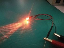 FlackerLED klar/orange 3mm 12V verkabelt