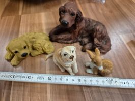 Tierfiguren-Set: Hunde und Hase, B7