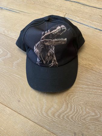 Coole, schwarze Dino-Kappe für Jungs, Grösse verstellbar!