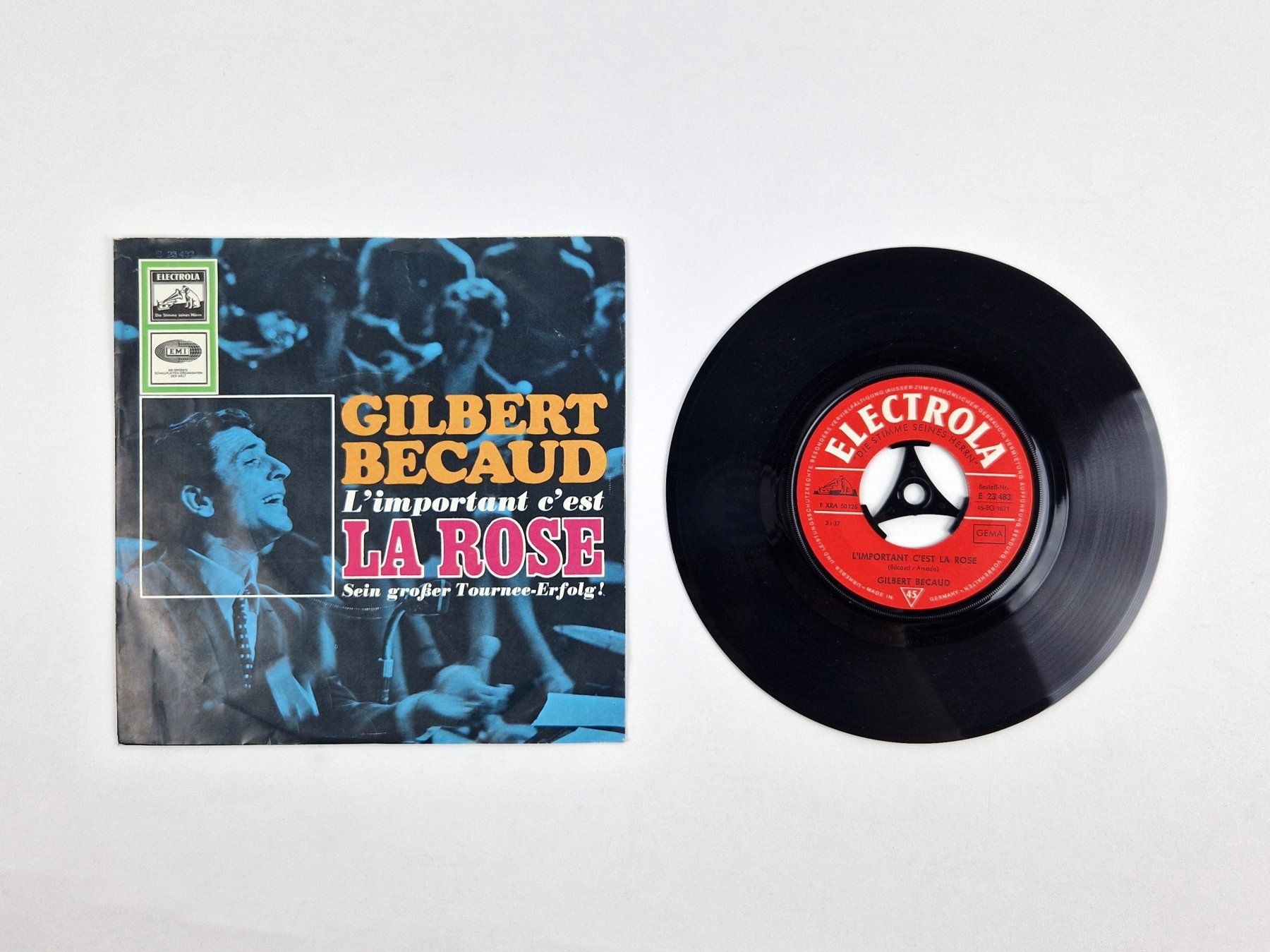 Schallplatten: Gilbert Bécaud Vinyl Sammlung 3x Chanson Klassiker – Gebraucht aus Basel von Restwert_Basel 1