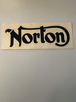 Norton Aufkleber Original Vintage ca. 17cm Selten!