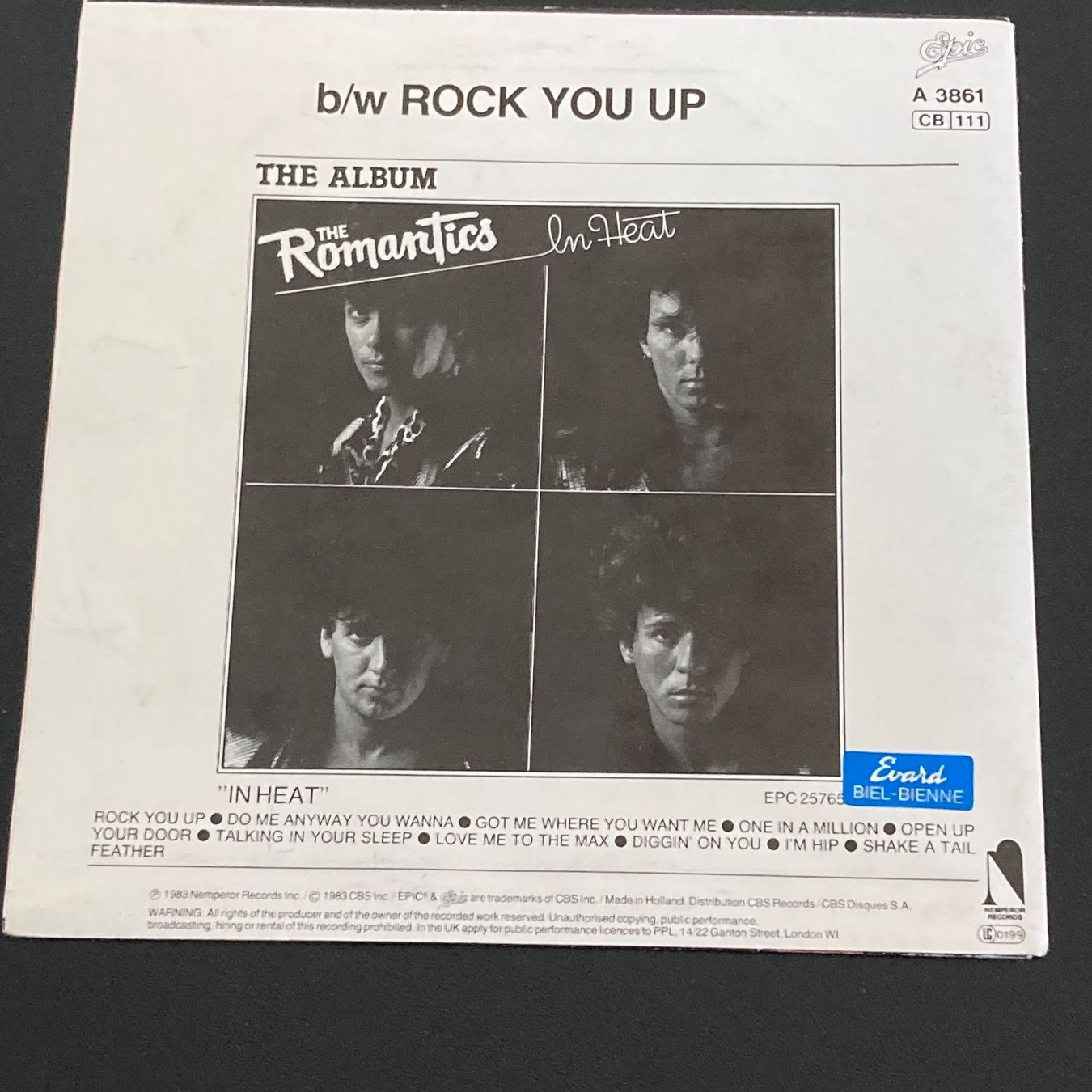 Schallplatten: The Romantics - Talking In Your Sleep, 7" – Gebraucht aus Bern von  1