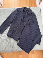 Blazer Hosenanzug, gestreift, dunkelblau, Gr. M, Top Zustand