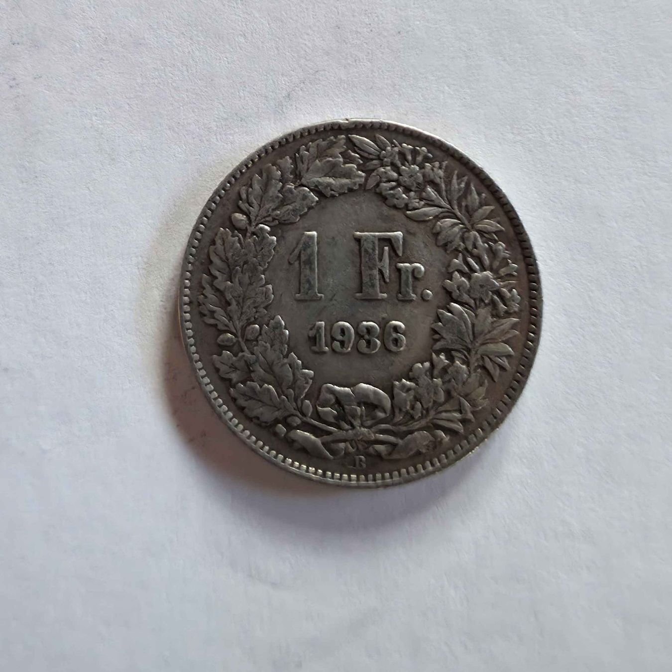 Tutti le monete: Silber-Münze 1-Franken 1936 – Usato da Filzbach venduto da Cschufi