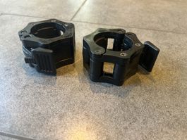 Hantelverschlüsse schwarz 50 mm 2 Stück NEU
