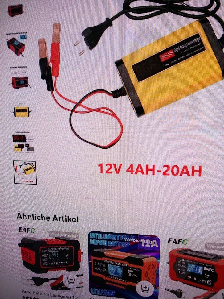 Batterie-Ladegeräte: AUTO ODER MOTORRAD BAT. - LADEGER. 12 V – Neu und originalverpackt aus Tann von elolecig