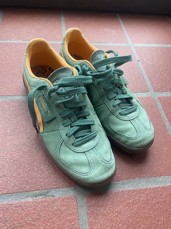 Scarpe da uomo: Puma Palermo Grün/Orange Gr. 43 – Usato da Neuhausen am Rheinfall venduto da Kordian_W