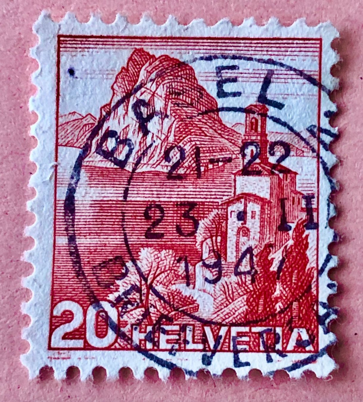 Tutti i francobolli: Nr.215 Landschaftsbilder Stempel Basel – Usato da Aarau venduto da Billa007