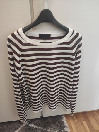 Gestreifter Pullover braun weiss, Zara,Gr. S
