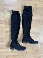 Bottes cuissardes noires,suédine , taille 36