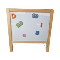 Doppelseitige Staffelei inkl. Magnete ABC/Ziffern