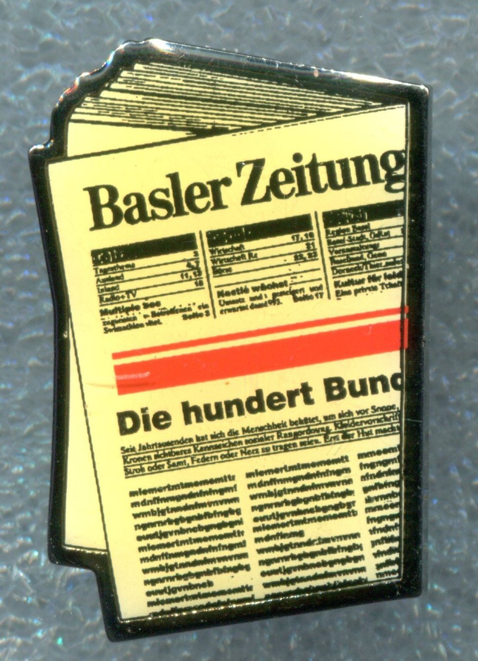Plaketten & Abzeichen: Basler Zeitung – Gebraucht aus Winterthur von Sammleroase