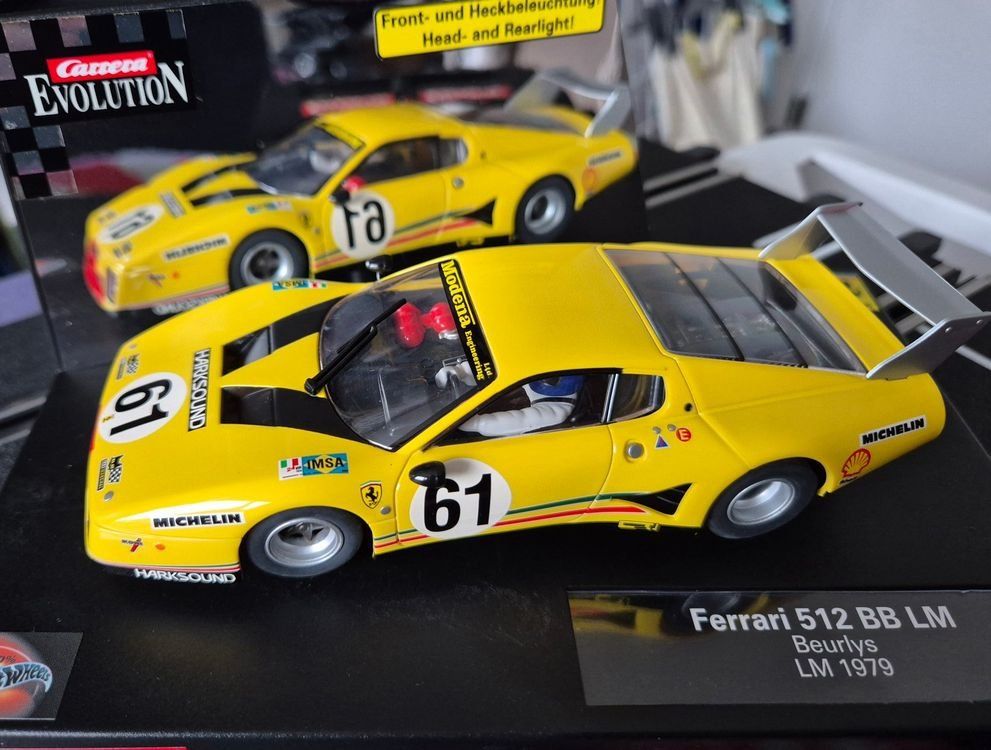 Carrera Piste: Carrera Evolution Ferrari 512 BB Beurlys LM 1979 – Nuovo e nell'imballaggio originale da Ennetbürgen venduto da Perlen01