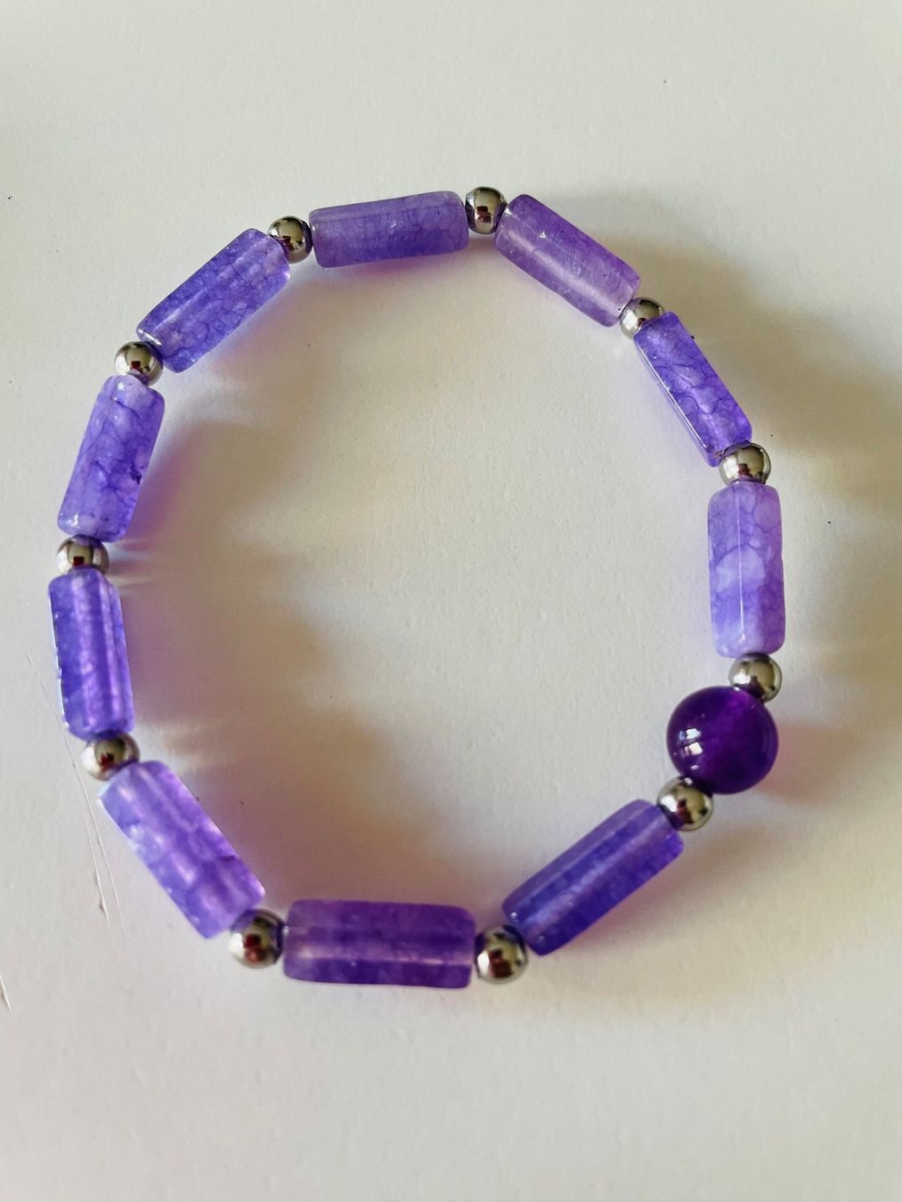Bracciali & Braccialetti: 3x Amethyst Armband. Set. – Usato da Sursee venduto da Slnko1975 3