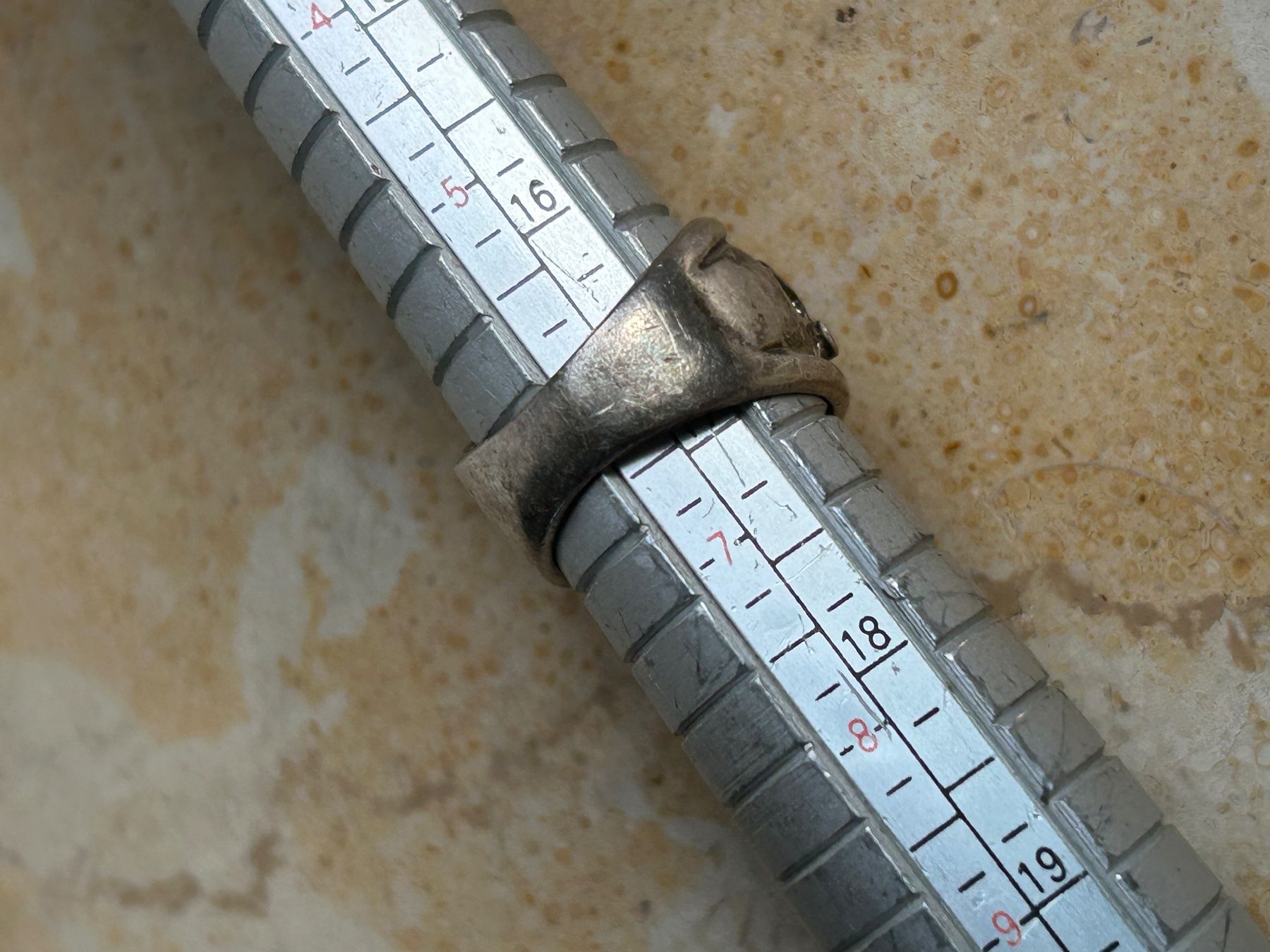 Ringe: Silberring Grösse 52 mit Muschel Einlagen – Gebraucht aus Dittingen von Bellevista 7