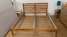 Bettgestell 160cm Ikea Tarva + Matratze (optional) 