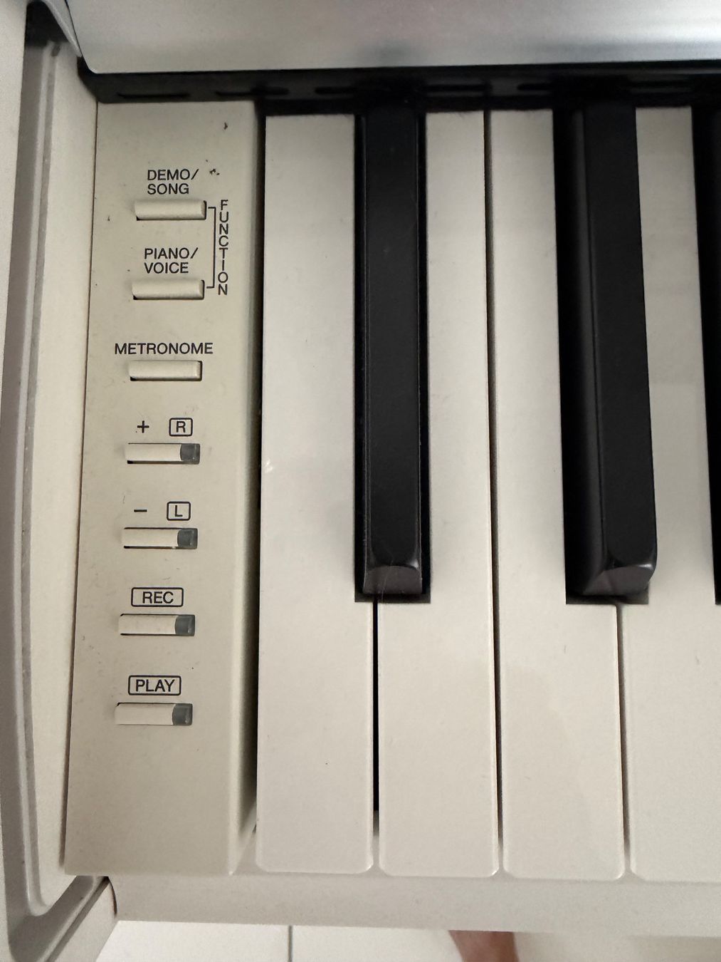 Strumenti musicali: E-Piano und Stuhl weiss – Usato da Kappel SO venduto da Skippi44 1