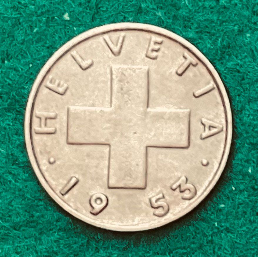 Tutti le monete: 1 centime / rappen suisse 1953 – Usato da Plan-les-Ouates venduto da gab_cgf6