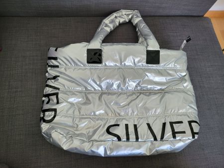 Sportalm Kitzbühel Tasche silber Nylon wattiert