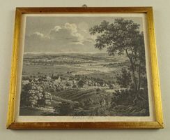 BENKEN KANTON ZÜRICH, AQUATINTA VON 1834