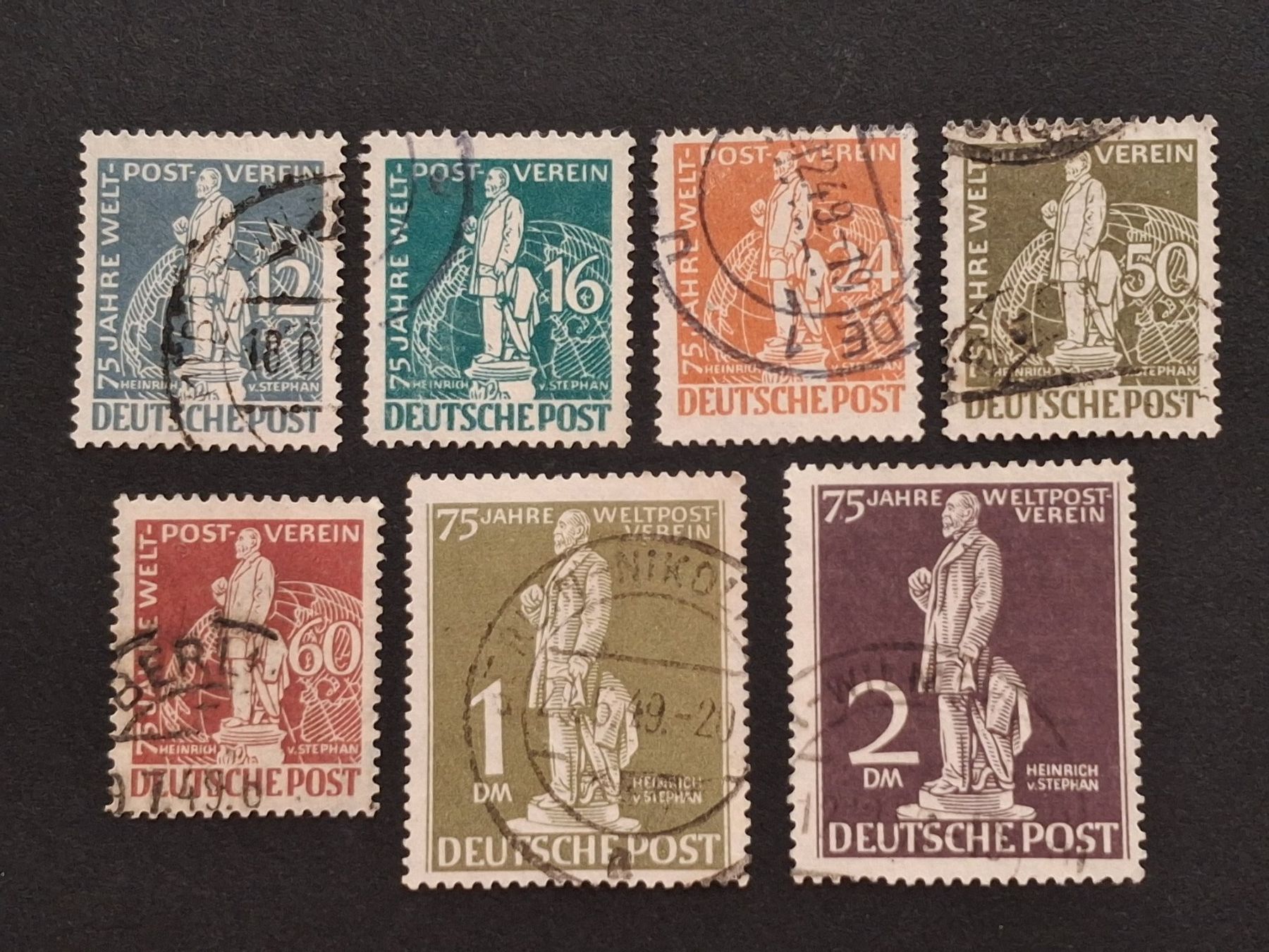 Tous les timbres: Berlin UPU Mi-Nr.35-41 gestempelt 320 Fr – D'occasion à Kriens par Nidfeld45 1