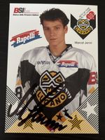 Autogrammkarte Marcel Jenni HC Lugano mit Unterschrift