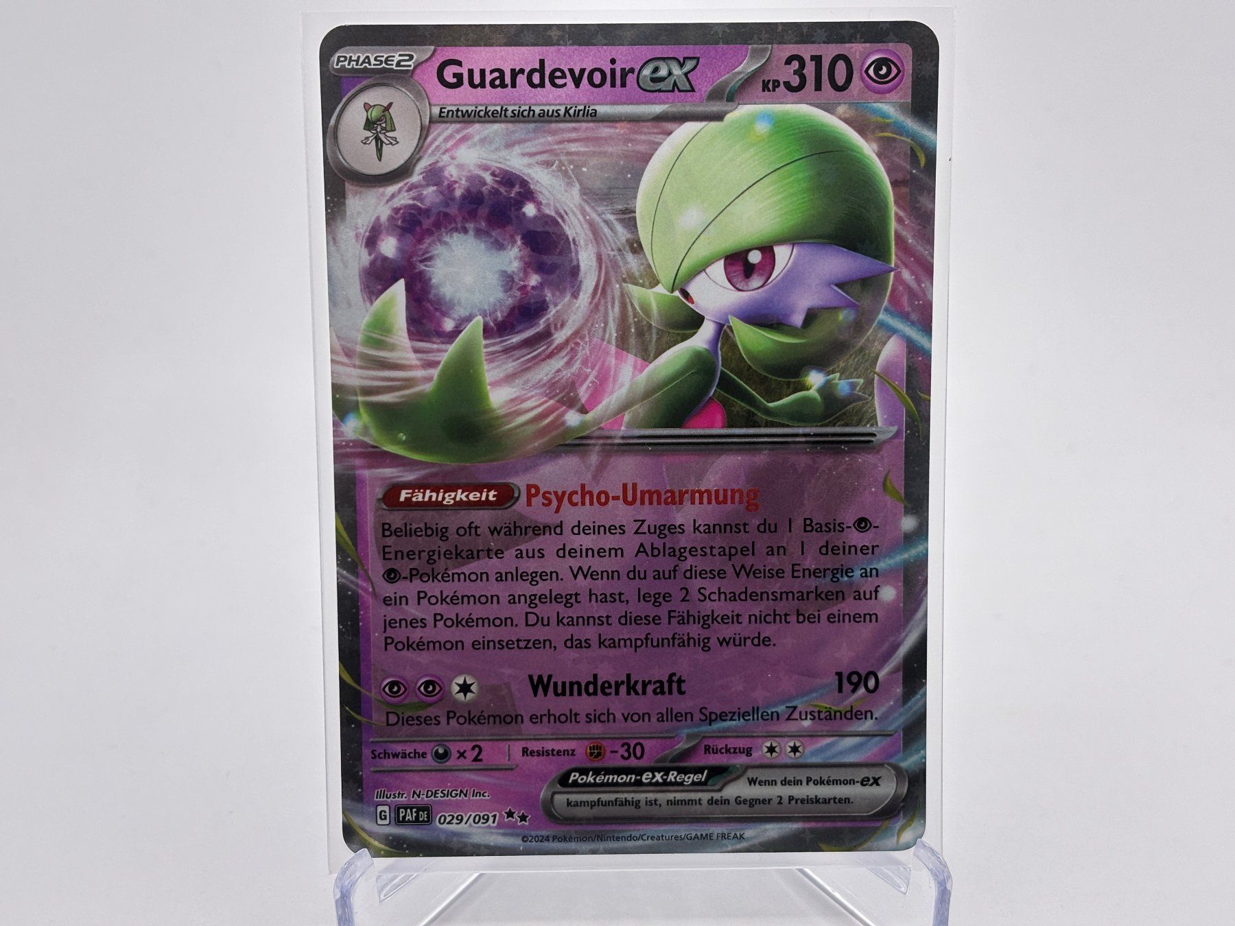 Pokémon Sammelbilder & Trading cards: Paldeas Schicksale - Guardevoir ex  (PAF 29) - DE – Gebraucht aus Allschwil von Bullach