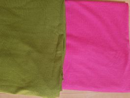 Pink und Olivengrüner Jersey